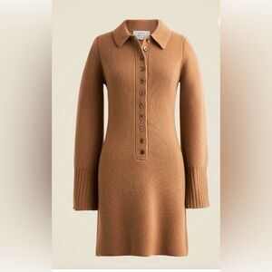 JCrew Spring Street cashmere polo sweater-dress Size Small